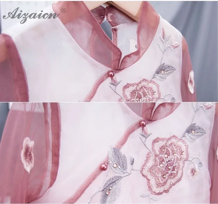 Темно-зеленые детские платья Cheongsam в ориентельском стиле из двух предметов детское традиционное китайское платье Qipao юбка принцессы из пряжи
