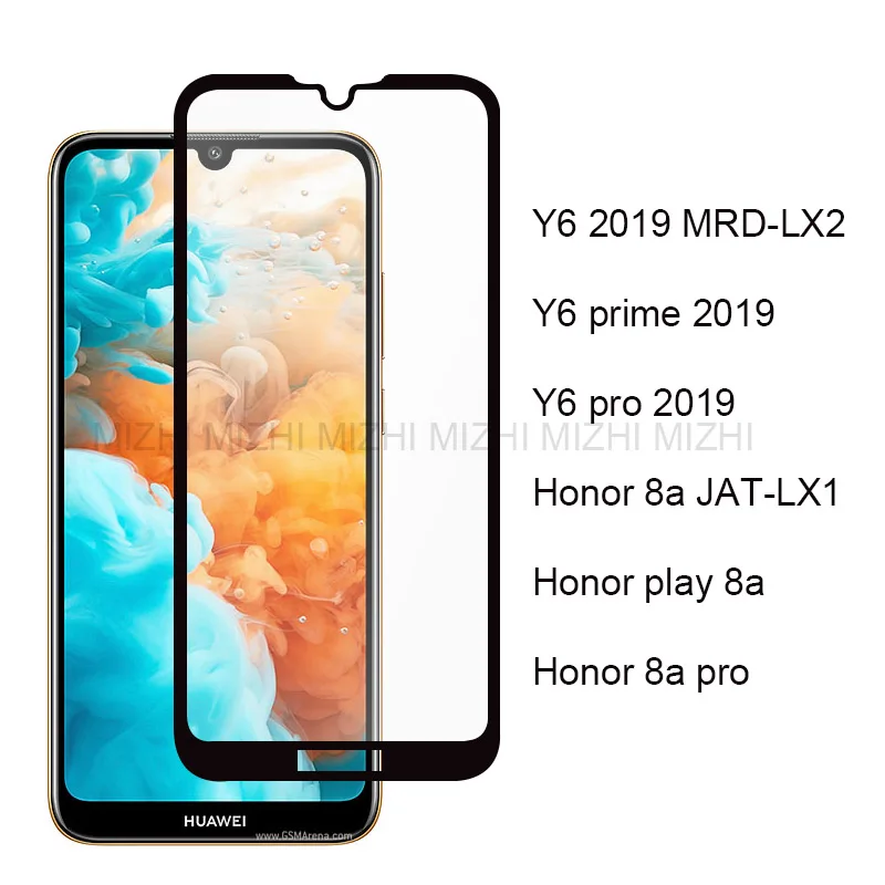 Оригинальное Защитное стекло для huawei honor 8a защита экрана y6 2019 MRD-LX2 закаленное на