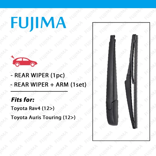 Щетка и рычаг заднего стеклоочистителя FUJIMA для Toyota Rav4 / Auris Touring (2012 г. В.) нового Rav 4