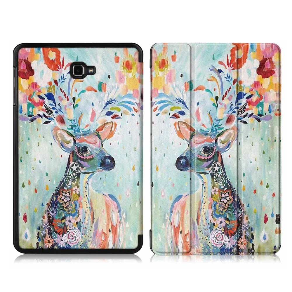 T580 CH CL Для samsung Galaxy Tab A6 10,1 SM-T580 T585 чехол из искусственной кожи чехол-подставка умный чехол для samsung Galaxy Tab A 10,1 чехол - Цвет: T580 CH CL