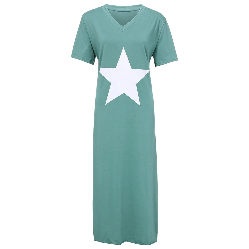 Женское платье с круглым вырезом и коротким рукавом повседневные платья пятью