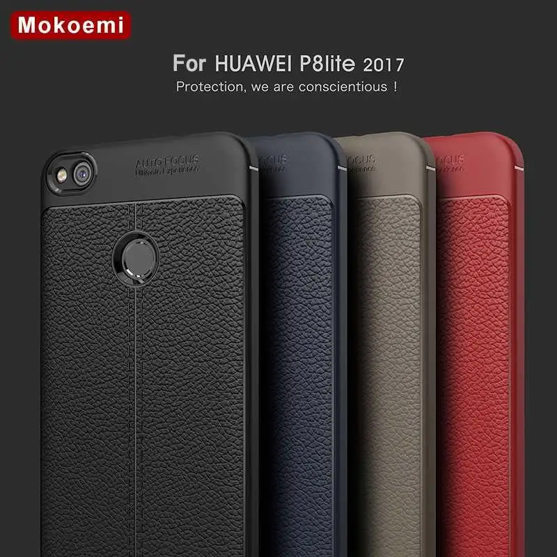 Модный противоударный мягкий чехол Mokoemi с узором Личи 5 2 дюйма для Huawei P8 Lite 2017