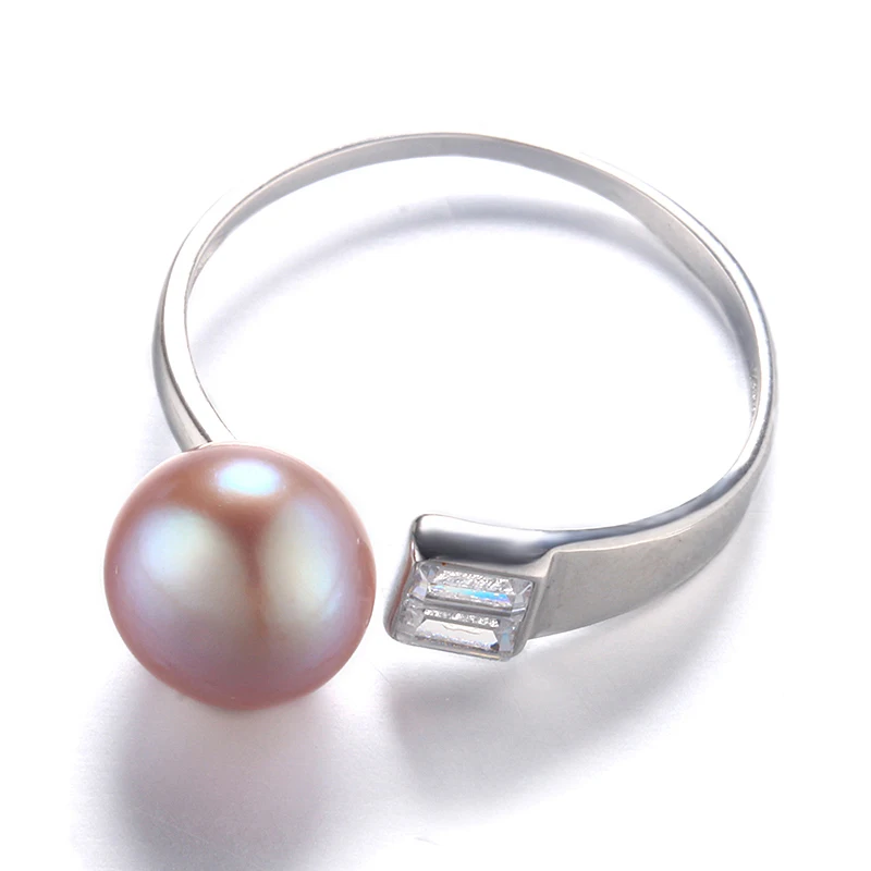 Dainashi 100% original 925 sterling silver pearl resizable rings fine jewelry with AAA zico for office/career christmas gifts | Украшения и