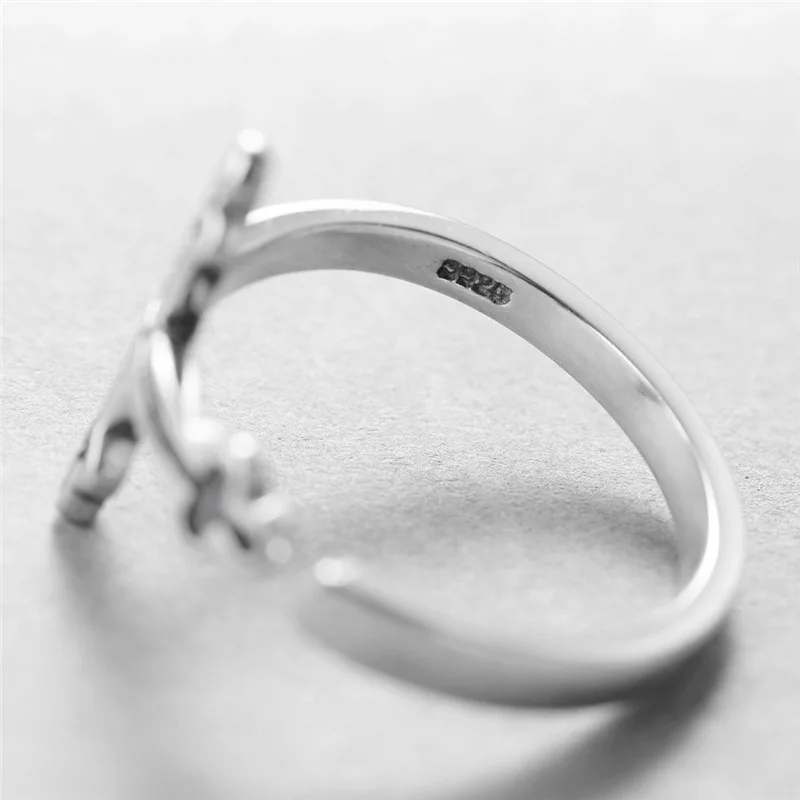 Крест унисекс тайское Серебряное кольцо 100% Стерлинговое Серебро 925 пробы