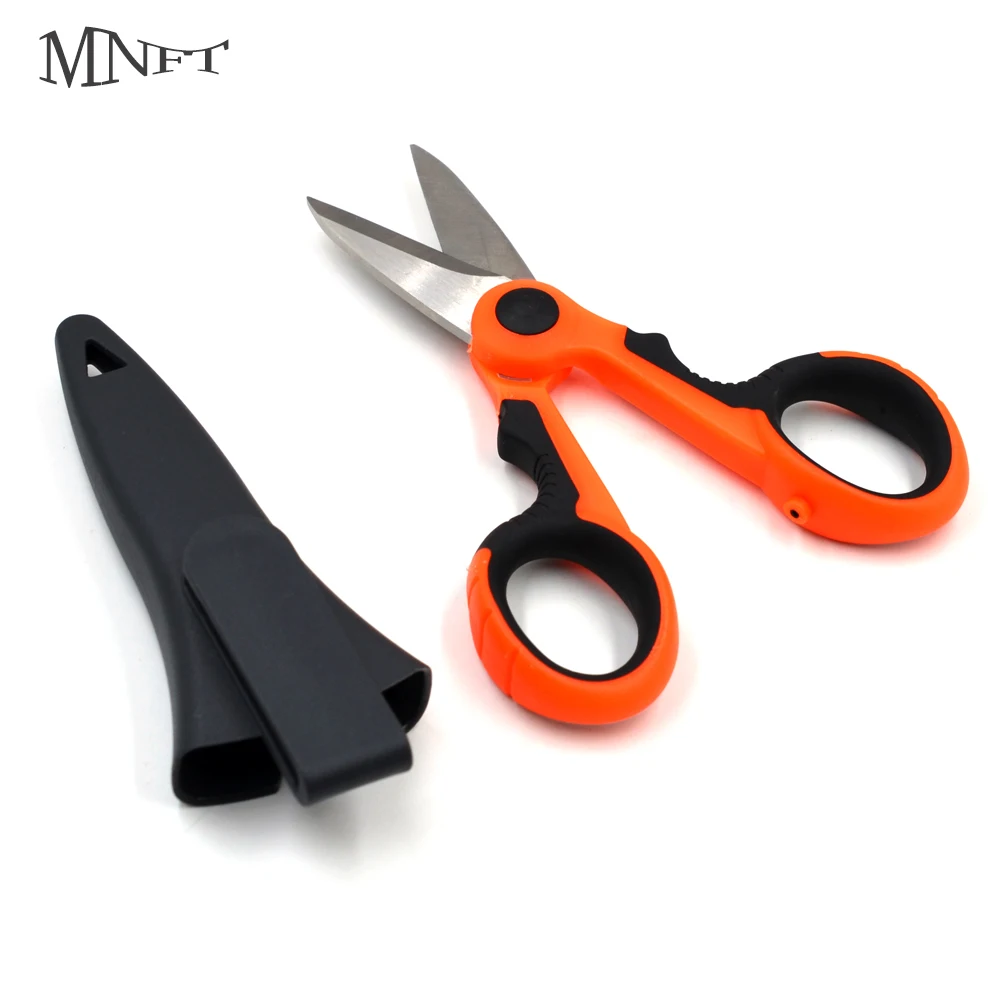 MNFT 1Set Multi Function Portable Fishing Scissor Braid Line Lure Cutter Cutting Fish Use Scissors Fishing Tackle & Storage Case