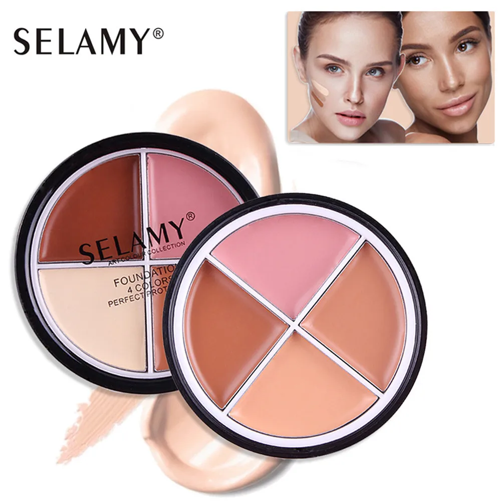 SELAMY прессованная для лица маскирующий макияж крем пудра палитра макияжа женщин