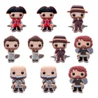 Мультяшные ПВХ значки Outlander 10 шт., значки, броши, пуговицы, украшения для одеждысумкиобуви, детские подарки для вечеринки, рукоделие