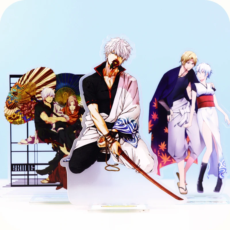 GINTAMA Sakata Gintoki Кагура Садахару Shinpachi фигурка на акриловой подставке настольное