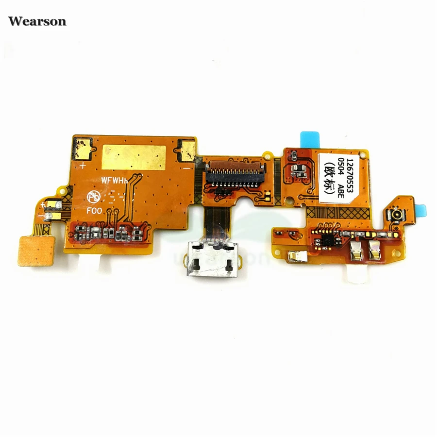 Плата для зарядки ZTE Blade V6 / X7 D6 с USB портом гибкий кабель микрофоном