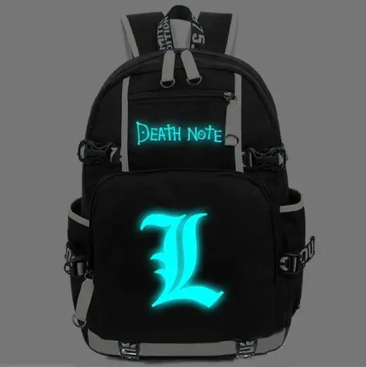 Светящийся в темноте рюкзак для ноутбука с героями аниме Death Note|bag rucksack|laptop