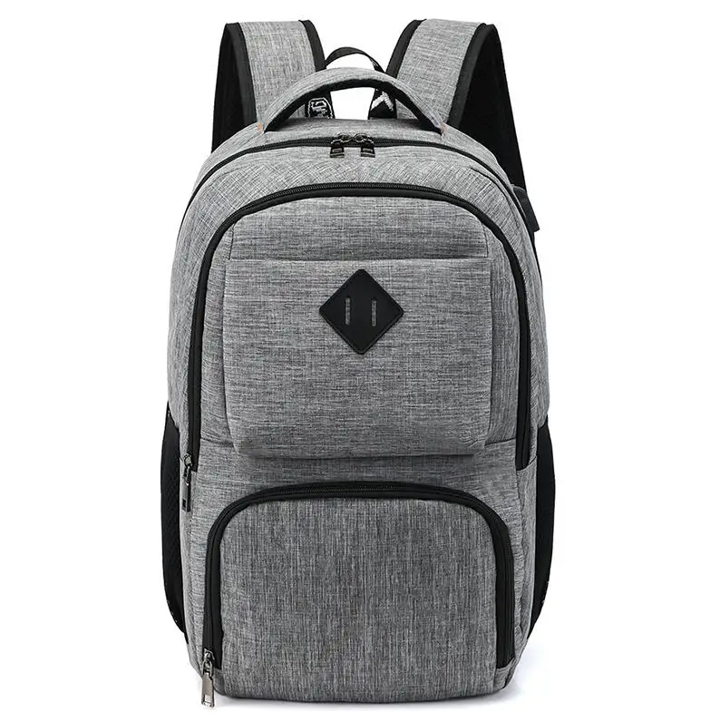 Серый Брендовый мужской рюкзак для путешествий, комфортный модный городской мужской рюкзак для 15,6 дюймового ноутбука, дышащий рюкзак Mochila, школьная сумка, рюкзак - Цвет: Серый