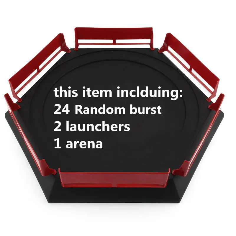 24pcs Random burst Прямая Beyblade Burst игрушки с пусковым устройством стартер и арена Bayblade Металл Fusion Бог спиннинг Топы Bey Blade лезвия игрушки - Цвет: 24pcs Random burst
