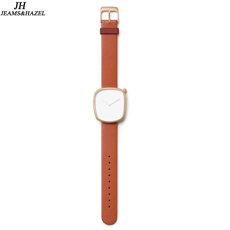Модные Повседневное нерегулярные кожаный ремешок Водонепроницаемый кварцевые