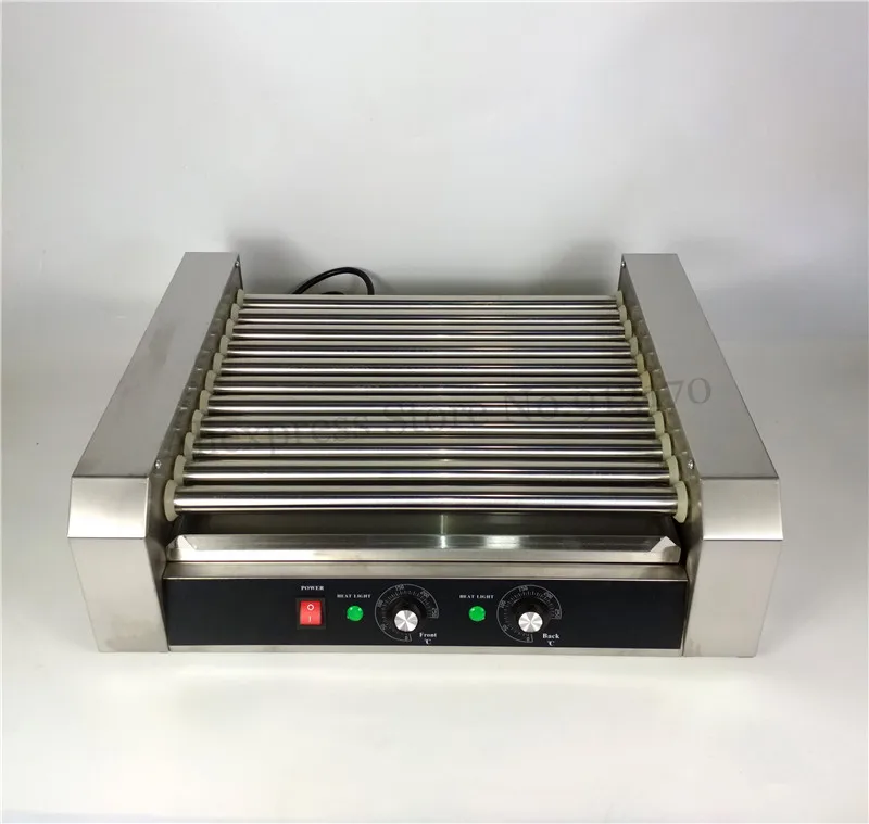 commercial electric hot dog maker warmer 11 rollers grill cooker roasting machine 2200 watt low noise free global shipping