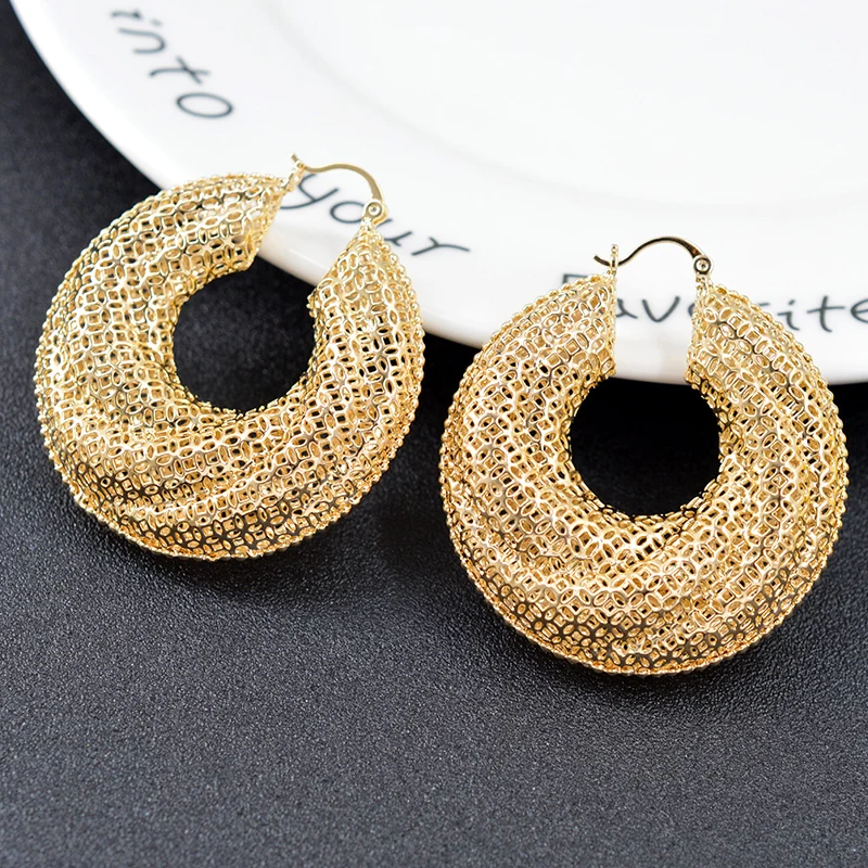 Sunny Jewelry классические большие круглые серьги-кольца для женщин хит продаж