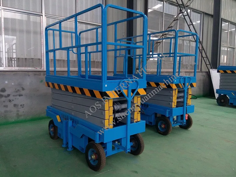 Мобильный гидравлический ножничный воздушный подъемник SJY0.3 10|lift|lift hydrauliclift scissor |