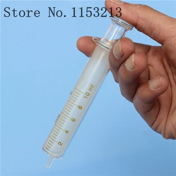 Стеклянные шприцы стеклянный пробоотборник 2 мл лабораторная стеклянная посуда