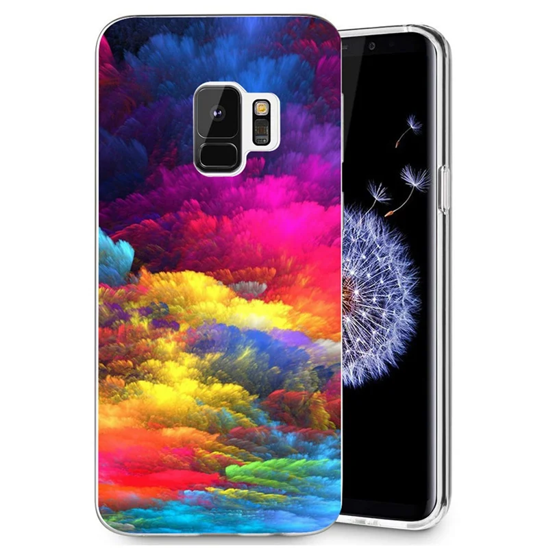 Phone Case For Samsung Galaxy S3 S9 S9Plus S8 Plus S7 edge Note 8 Soft Silicone TPU Ultra Thin Cute Cat Painted Back Cover E069 | Мобильные