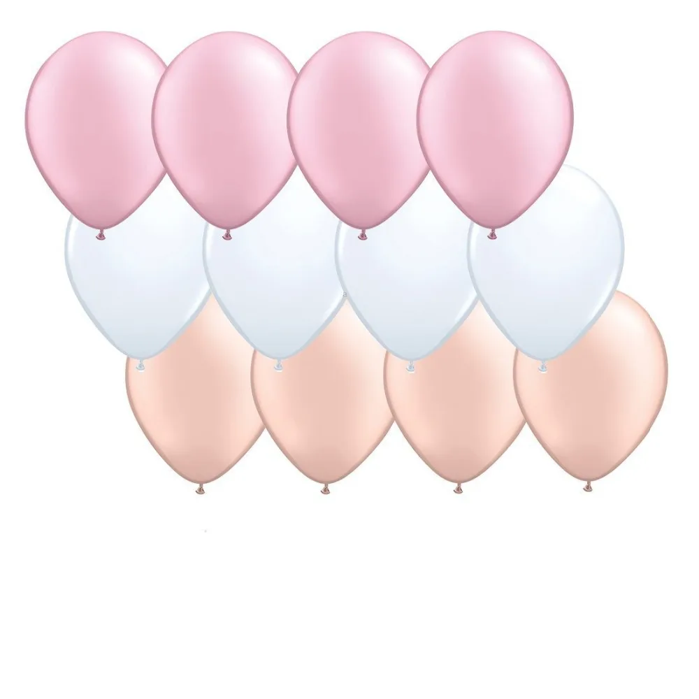 30 шт. 10 дюймов Смешанная Пастель Розовый персиковый белый латексный воздушный