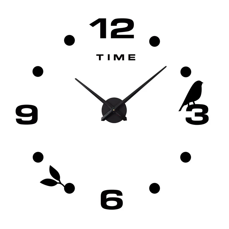 DIY креативные настенные часы акриловые цифровые большие для дома современный