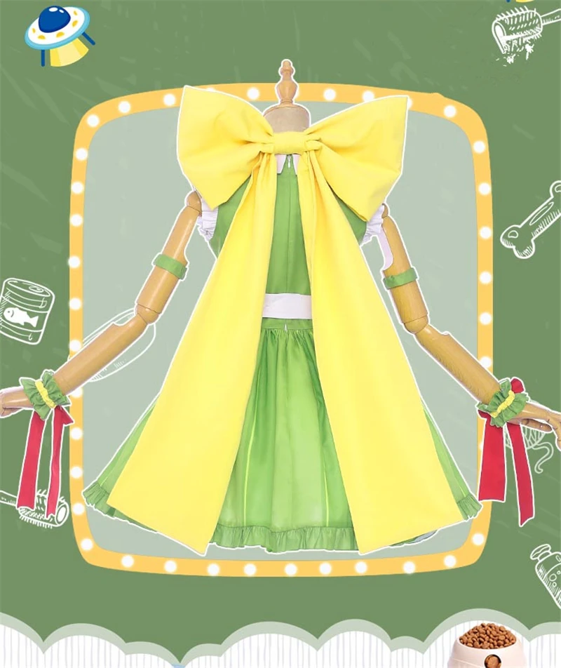 Hot My Hero Academia Anime Cosplay Coffee Shop Little Hero Asui Tsuyu Cafe Maid Cosplay Costume Cat Female Dress Uniforms