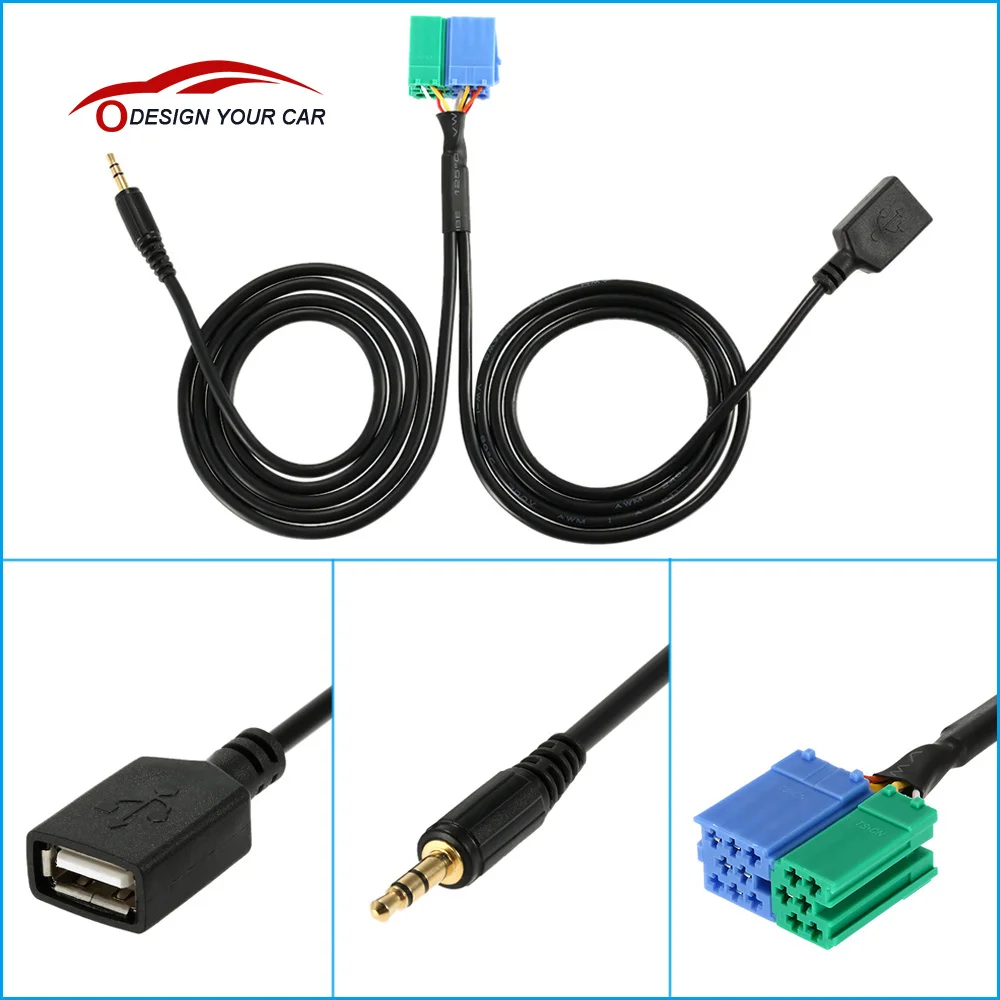 Аудиоадаптер со штекером Aux USB 3 5 мм для iPod iPhone 6S 6 Plus 5S 5C MP3 Hyundai Kia Sportage|mp3 clean|mp3 infinitimp3