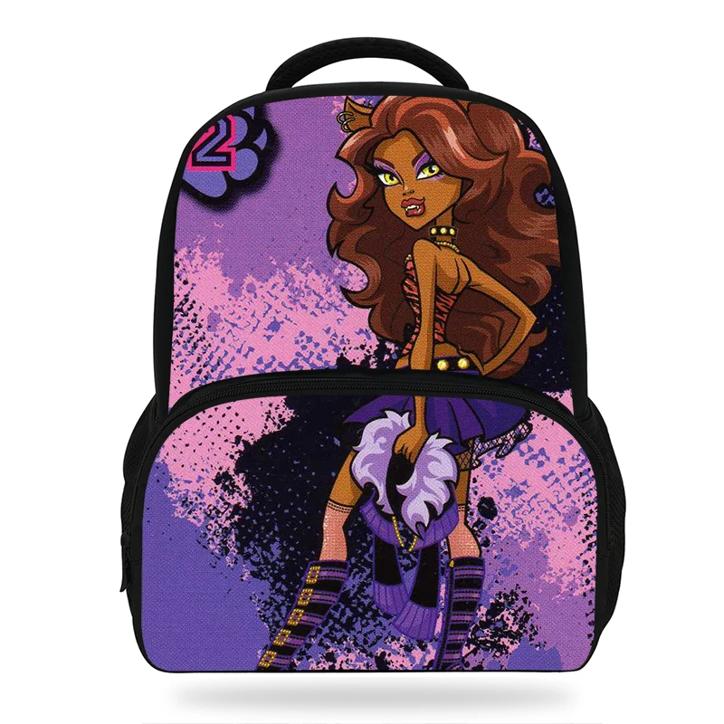 Детские рюкзаки Monster High Draculaura/Clawdeen Wolf/Frankie Stein для девочек подростков школьные