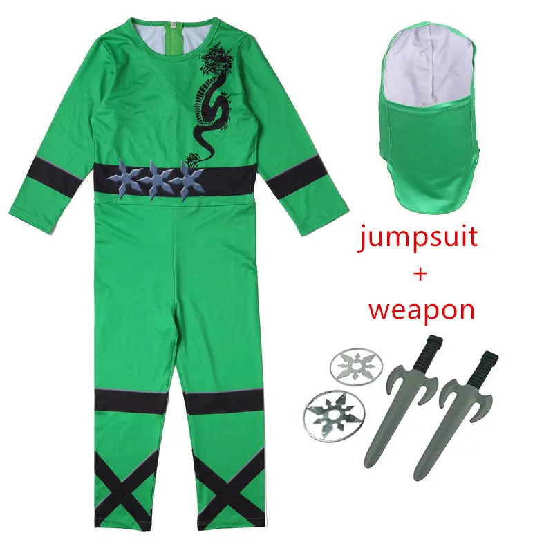 Мальчики Ninjago костюмы Пасхальная одежда Рождество супергерой Косплей ниндзя