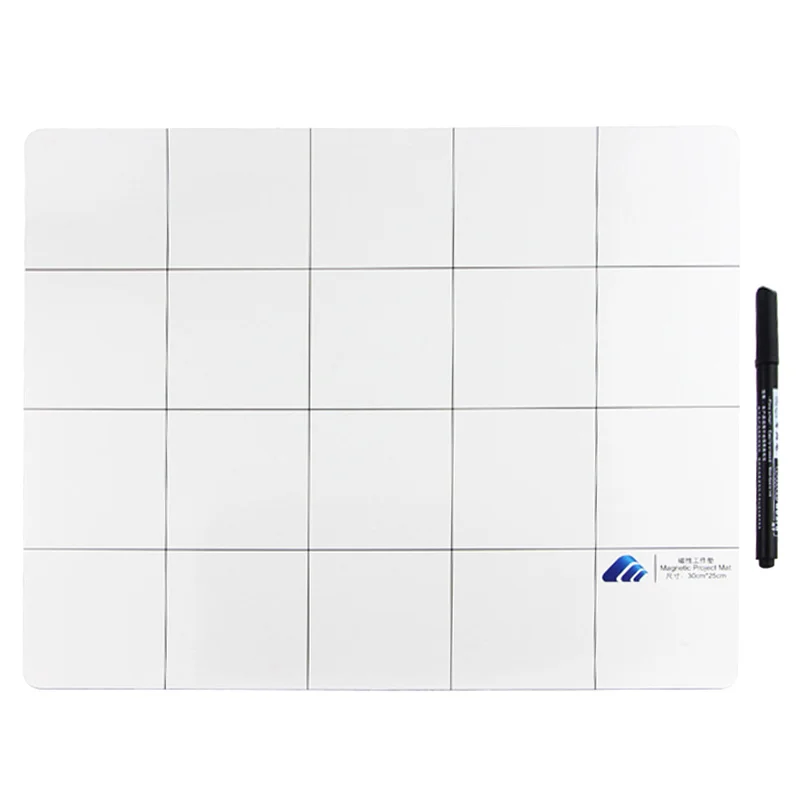 Магнитный проектный коврик UANME 25x30 см винтовая Рабочая панель с маркером ластик