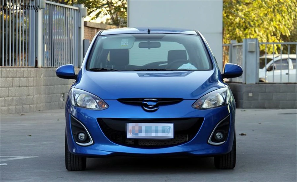 Автомобильная проблесковая 1 набор 12V ABS светодиодный DRL Дневной светильник колпак противотуманных фар для Mazda 2 Mazda 2 2012 2013