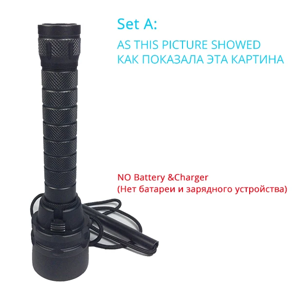 Single Flashlight LMS 200 профессиональный фонарь для дайвинга 5* L2 фонарь для подводного плавания м подводный водонепроницаемый тактический светодиодный фонарь - Испускаемый цвет: Single Flashlight