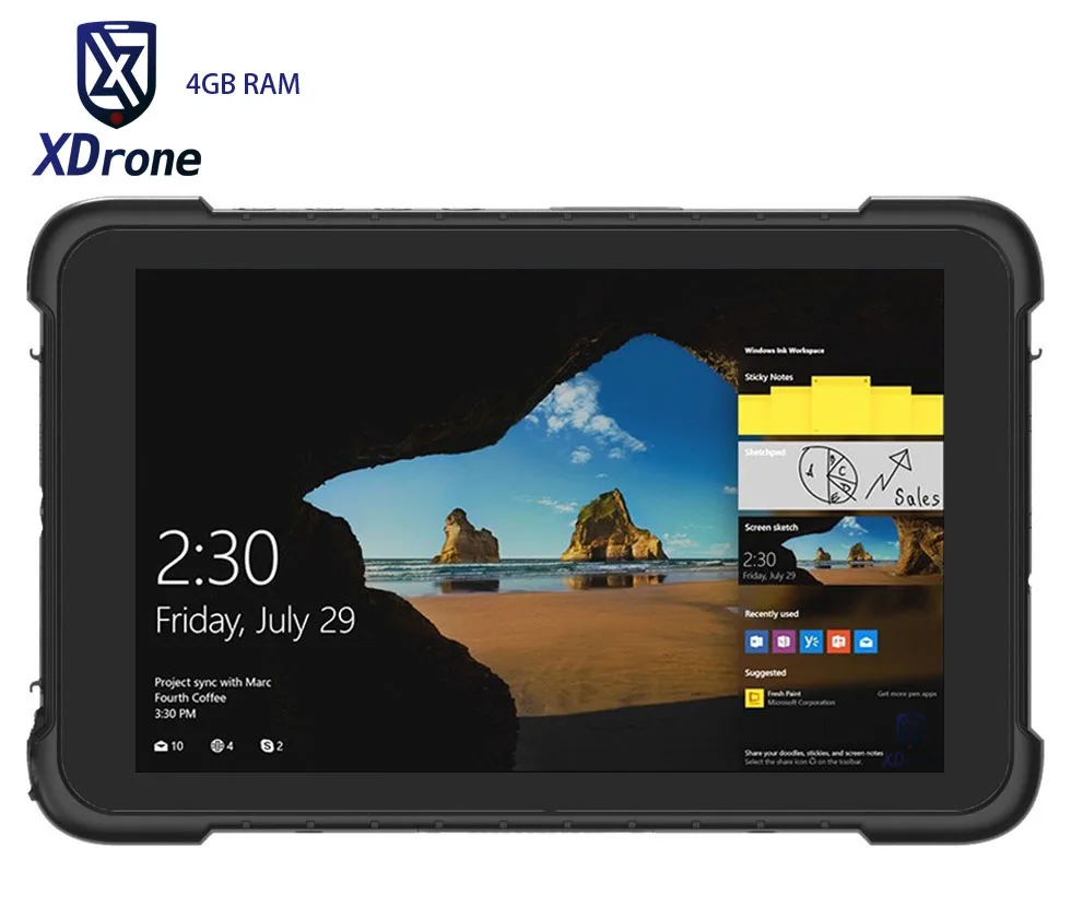 Original K86H Rugged Windows Car Tablet PC 4GB RAM 64GB ROM IP67 Waterproof Shockproof 8 Inch Quad Core OTG 4G GNSS Ublox GPS