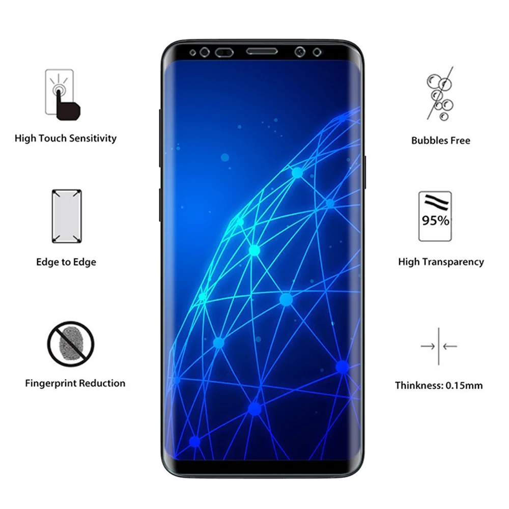 Передняя Задняя Защитная пленка для samsung Galaxy S8 S9 Plus Note 8 9 + задняя защитная S7