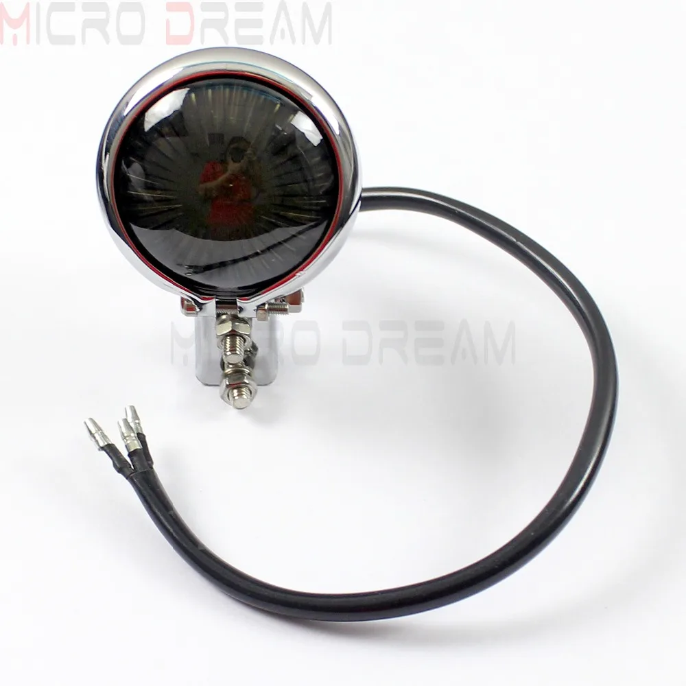 Скремблер для мотоцикла 12 В светодиодный стоп сигнал задний фонарь в стиле Cafe Racer