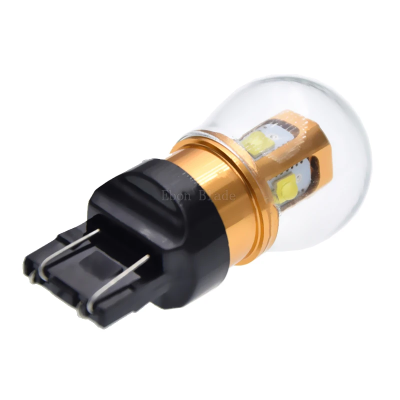 2 шт. T20 W21W светодиодный WY21W W21/5 Вт 7440 7443 светодиодный лампы T25 3157 P27/7 W XBD чипы авто лампы белого цвета-красный, желтый, автомобильный светильник светодиодный 10В-30 В постоянного тока