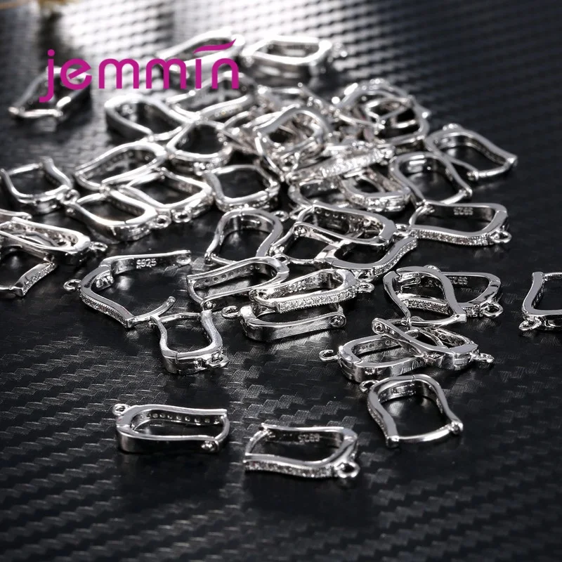 Отлично без никеля высокого качества прозрачного хрусталя 925-кольца из чистого