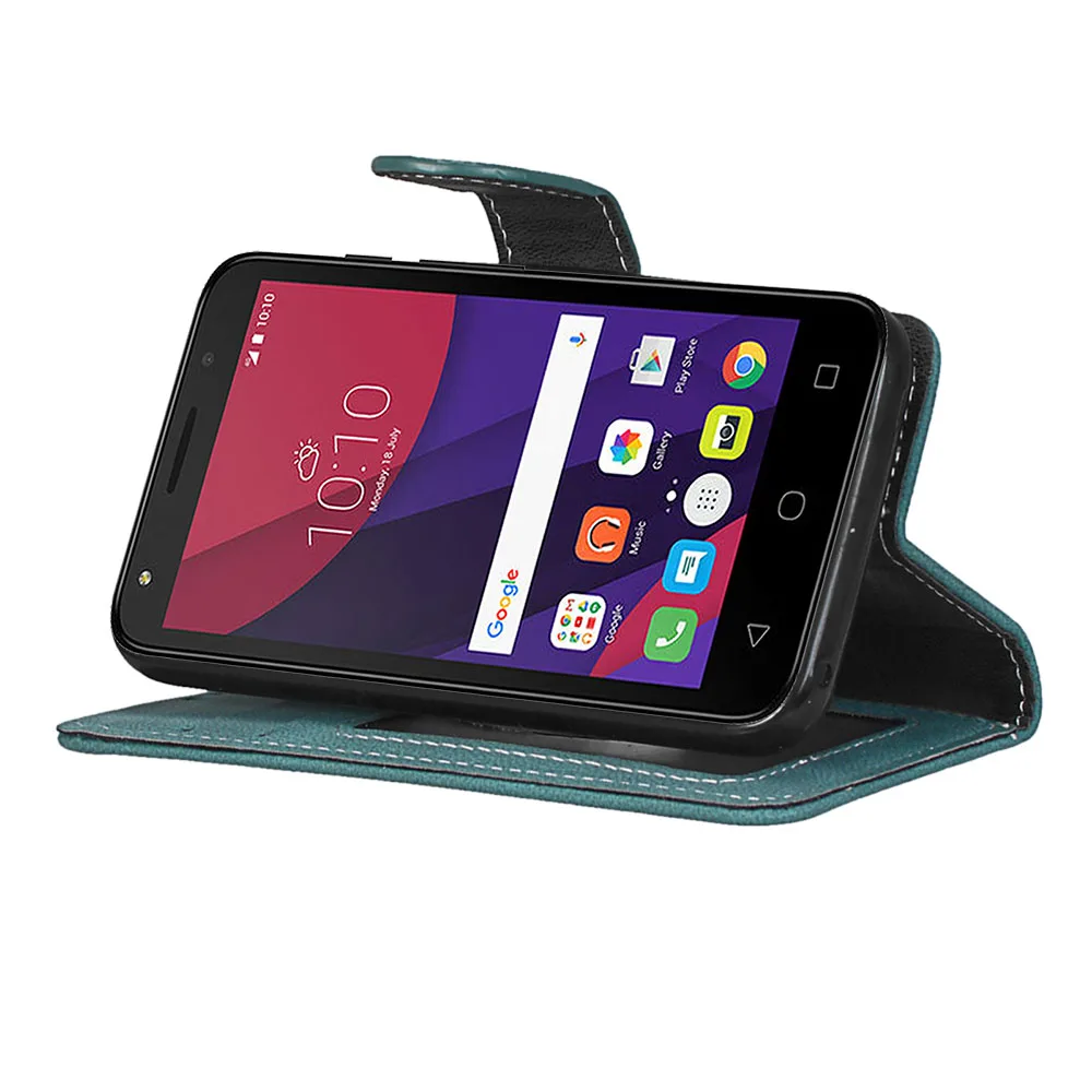 Роскошный Матовый чехол из искусственной кожи для Alcatel Pixi First 4024D чехол-бампер с откидной крышкой для Alcatel One Touch Pixi First 4024D Capas