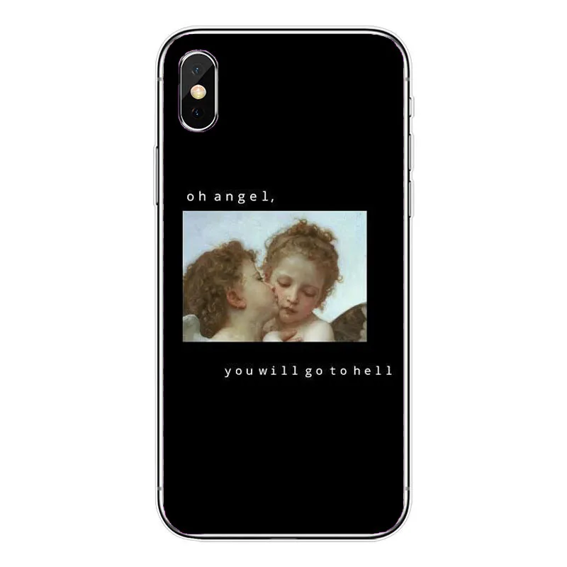 Новинка Ренессанс ангелы Fundas Мягкий ТПУ чехол для телефона для iPhone 11Pro 8 7 Plus 6 6S Plus X XS MAX 5 5S SE XR 10 11Pro MAX чехол