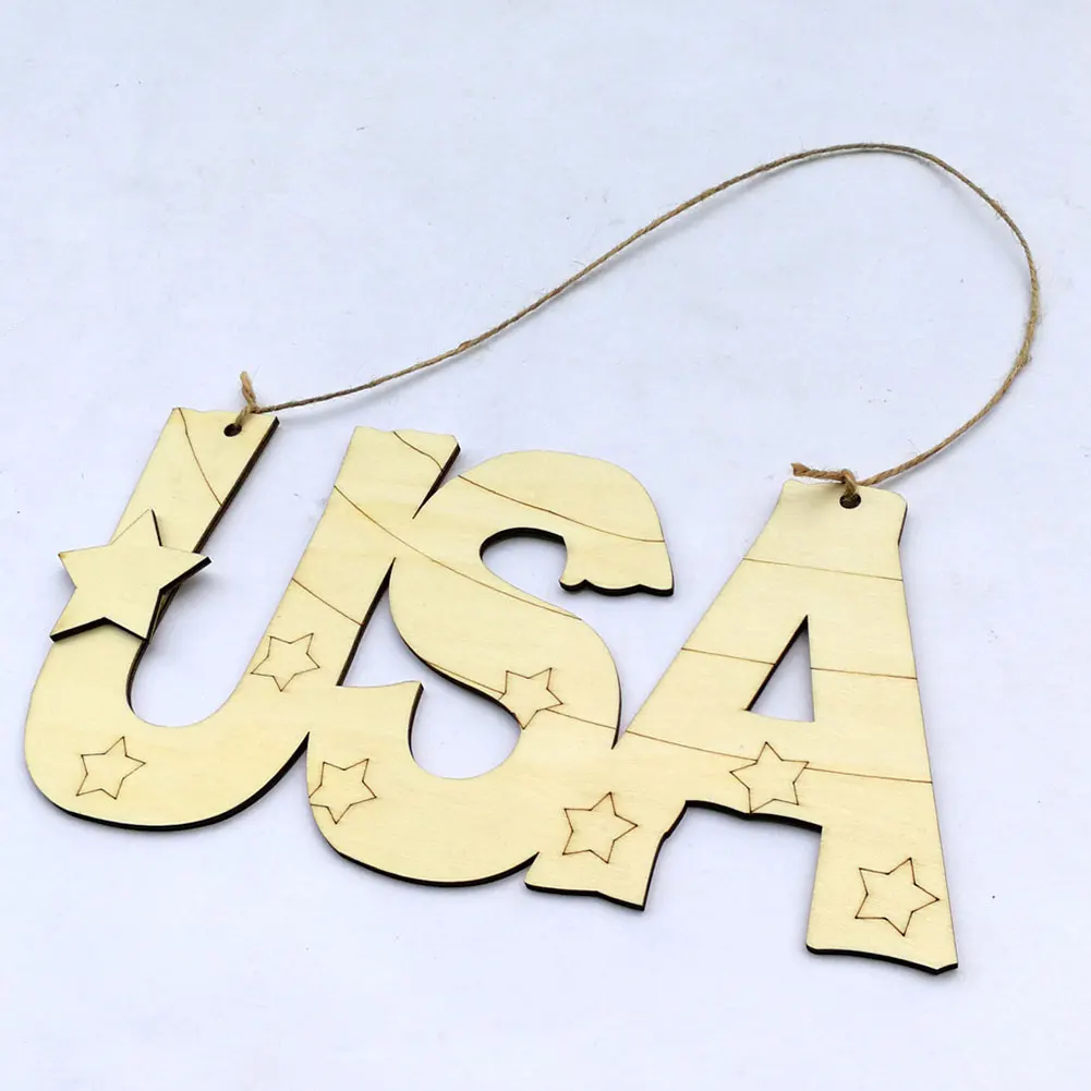 Фестиваль DIY вечерние фанеры прочный домашний реквизит с шнурком буквы День