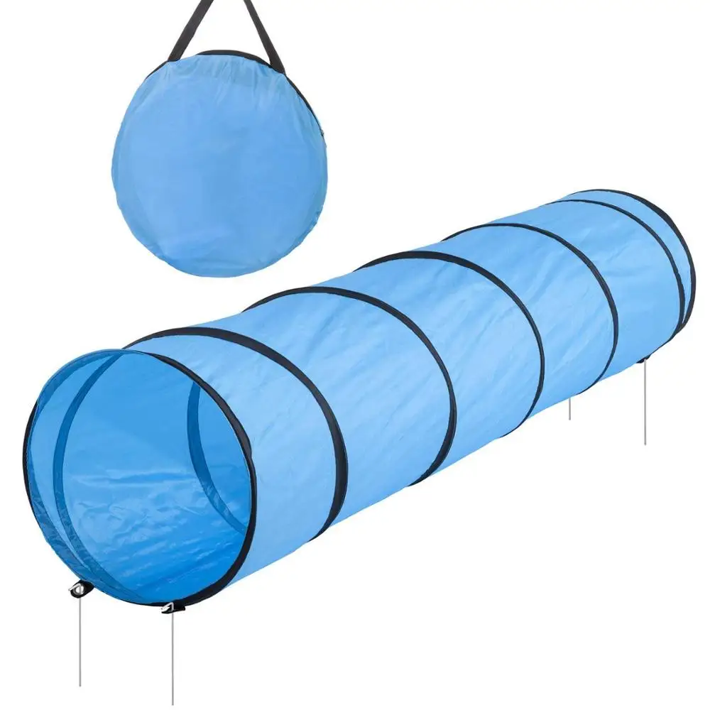 Blue Горячая Распродажа(длина) 200*(ширина) 43 см туннель для питомцев собачий туннель ловкость тренировочный туннель для послушания Синий 200 см длина - Цвет: Blue