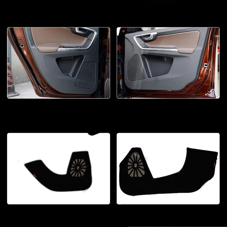 4 шт. защитные коврики для дверей декоративные прокладки Volvo XC60 2011 2015|door protection|pads