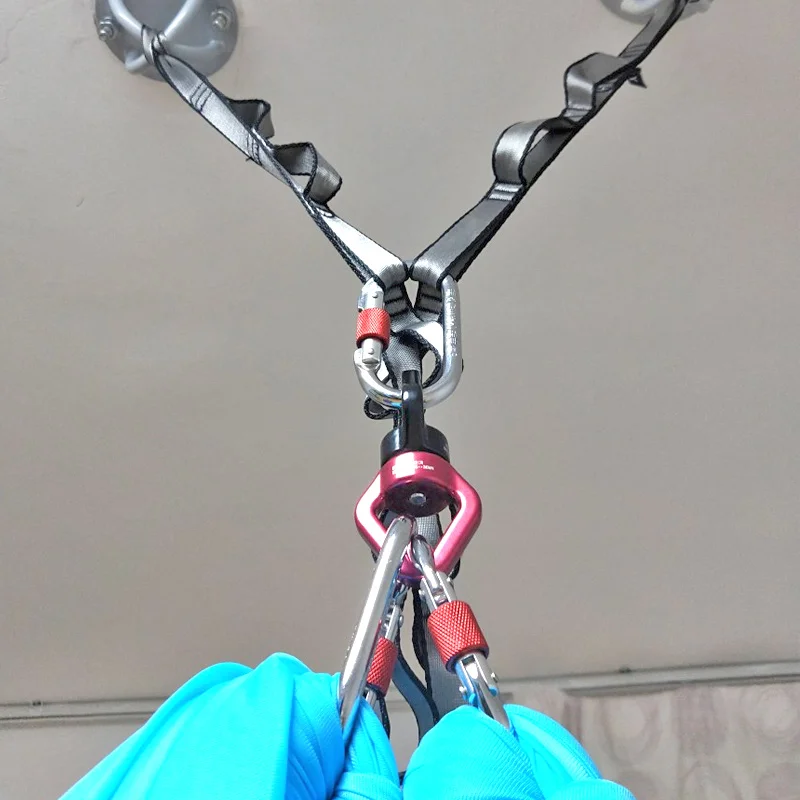 Аксессуары для йоги 30 кН Вертлюги гамак вращающееся кольцо воздушной слинг