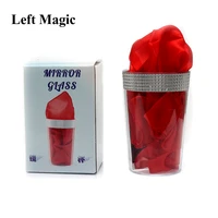 mirror glass magic tricks new liquid to silk appearing props close up magic street stage magic accessories comedy mentalism