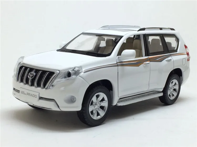 Высокая симитация 1:32 TOYOTA LAND CRUISER PRADO металлический сплав Модель автомобиля игрушки с вытягиванием назад для детей подарки на день рождения
