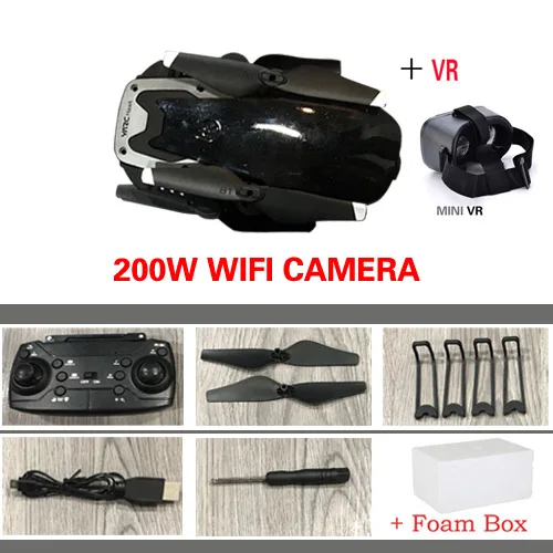 2MP WIFI CAMERA VR OTPRO x41 WiFi FPV складной Дрон 2MP камера с 15 минут время полета RC Квадрокоптер RTF rc дроны vs JD-20S JD20S - Цвет: 2MP WIFI CAMERA VR