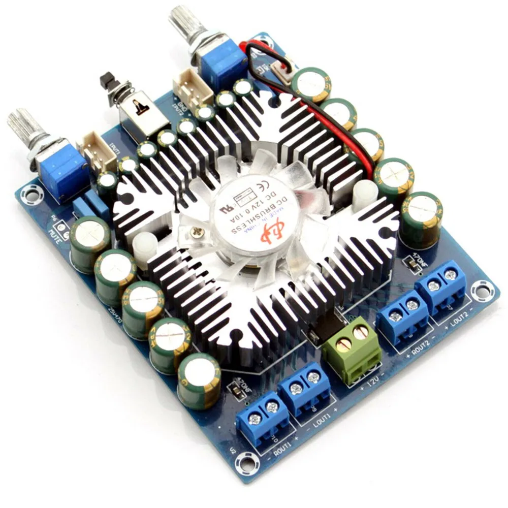 Собранная плата автомобильного усилителя звука TDA7850 HIFI 50 Вт * 4 DC12V 14.4V AMP