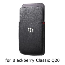 Original Phone Pouch for Blackberry Classic Q20 Genuine Leather Case for Blackberry Q20 Handmade Luxury Fundas Skin Bag