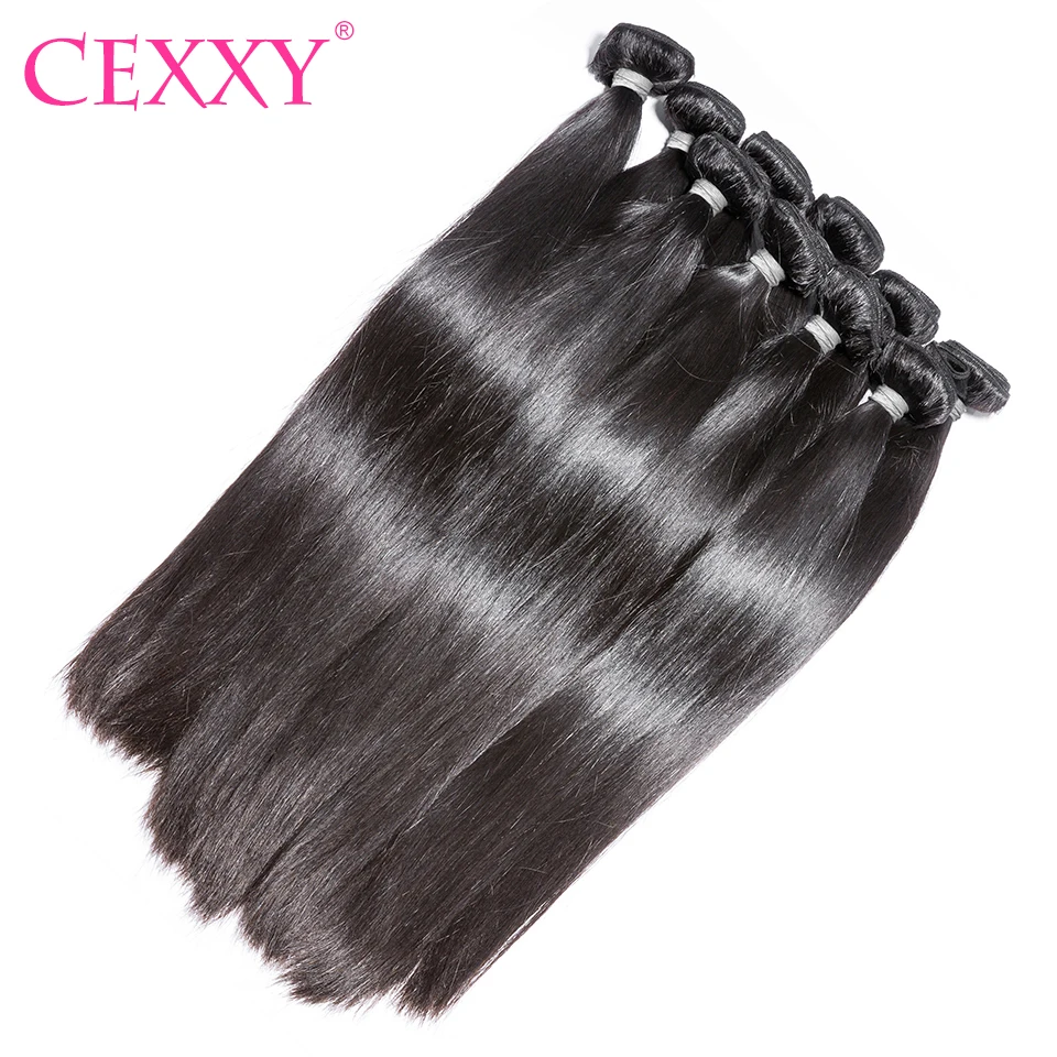 CEXXY волосы remy Прямые 10 шт. в партии человеческие пучки бесплатная доставка|hair free