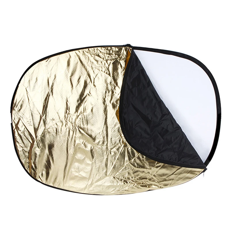 Oval 5 In 1 (Gold/Silver/White/Black/Translucent) Multi Portable Collapsible Studio Photo Photography Light Reflector 90x120cm |