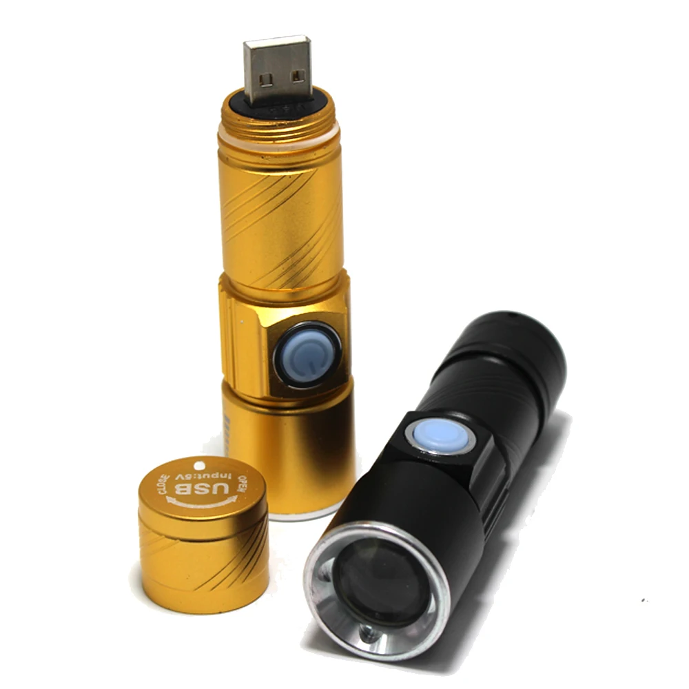 Мини USB удобный мощный светодиодный светильник-вспышка перезаряжаемый фонарь usb флэш-светильник светодиодный фонарь для велосипеда Масштабируемая лампа для охоты